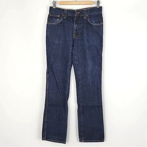 Nudie Jeans Men's Slim Jim Broken Twill Organic Cotton Dark Wash Italian 30x34